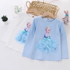 エルサTシャツ 女の子 アナと雪 長袖 ロング...の詳細画像1