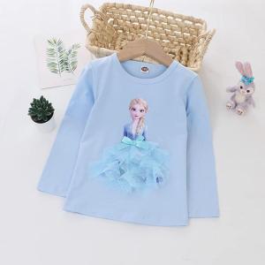 エルサTシャツ 女の子 アナと雪 長袖 ロング...の詳細画像2