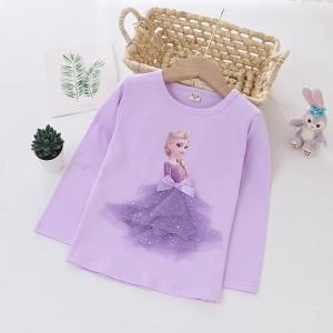 エルサTシャツ 女の子 アナと雪 長袖 ロング...の詳細画像3
