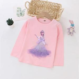 エルサTシャツ 女の子 アナと雪 長袖 ロング...の詳細画像4