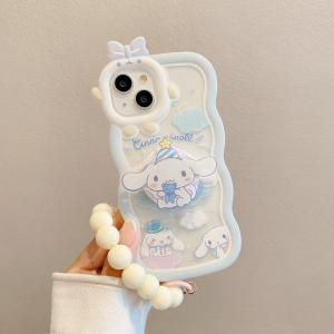 iPhone15 ケース iPhone14 iPhone13 用 ケース スマホケース iPhone12キャラクター 保護ケース タンド機能 シナモン 携帯カバー かわいい ストラップ