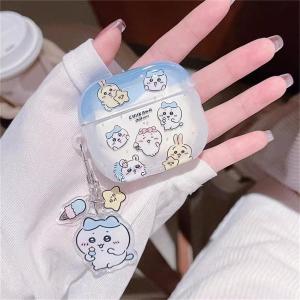 ちいかわ イヤホンケース赤いリンゴ キティ AirPodsケース Airpods4 ハチワレうさぎ 対応AirPods1/2/ 3/ 4/Pro用ケース ミニボックス エアポッツ