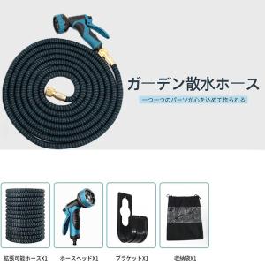 ホース 散水ホース 水道ホース 3倍 伸びるホ...の詳細画像1