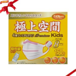 極上空間 4層 プレミアム マスク 小さめサイズ 150枚 63002