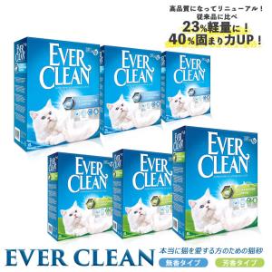猫砂 エバークリーン 猫砂 小粒 （無香/芳香） 6kg×3個セット ■ 鉱物系 ベントナイト 猫砂 同梱不可