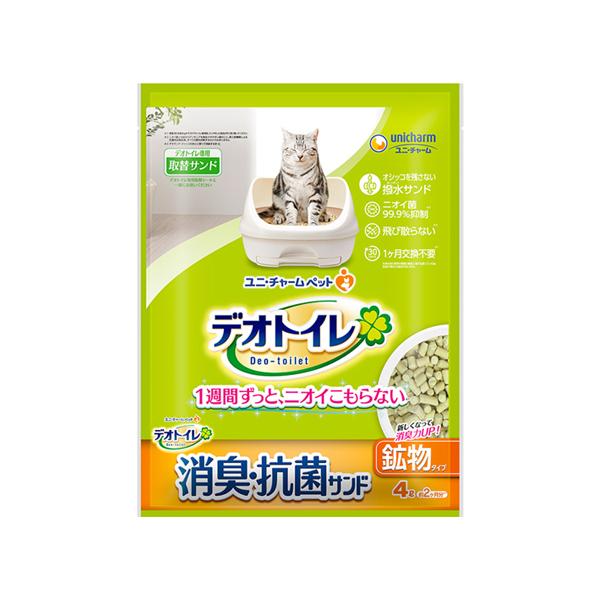 ユニ・チャーム デオトイレ 飛び散らない消臭・抗菌サンド 4L×3袋　12L　