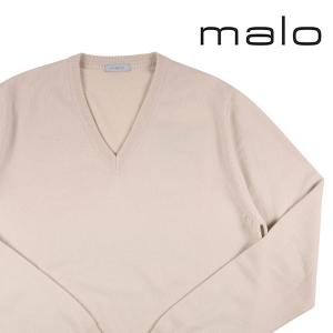 malo（マーロ） Vネックセーター UMB216/F1K02 ベージュ 46 21676be1 【W21676】｜utsubostock