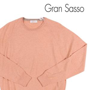 Gran Sasso（グランサッソ） 丸首セーター GRANSASSO ピンク 50 【A22013】｜utsubostock