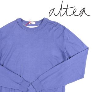 Altea（アルテア） 丸首セーター 434 ブルー M 【A22021】｜utsubostock
