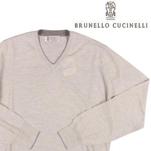 BRUNELLO CUCINELLI（ブルネロクチネリ） Vネックセーター M2400162 ライトグレー 46 22236lgy 【A22238】｜utsubostock