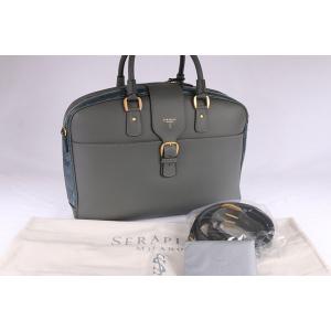 Serapian セラピアン ブリーフケース メンズ メンズ クロコダイル グレー 灰色 メンズバッグ レザー ファッション 並行輸入品 bl Onesize Utsubo Stock