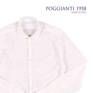 POGGIANTI 1958（ポジャンティ 1958） 長袖シャツ 9.6E+22 ホワイト 41 22677wh 【A22690】｜utsubostock