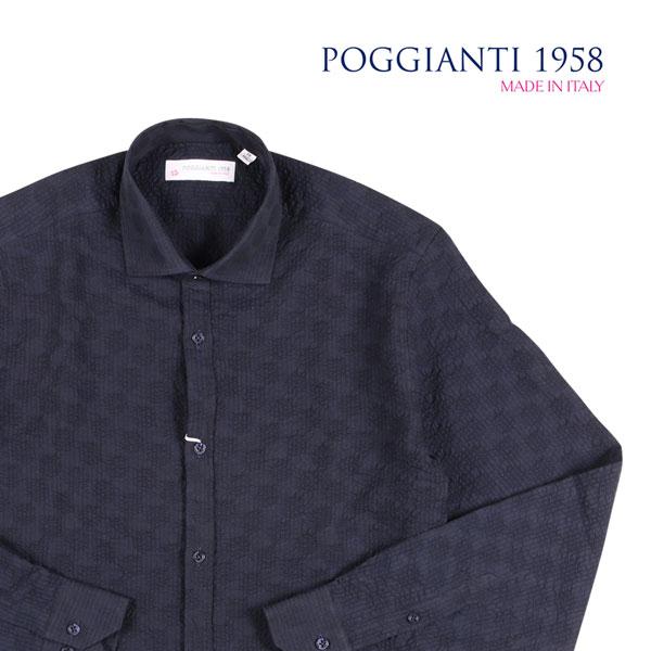 POGGIANTI 1958 （ポジャンティ 1958） 長袖シャツ 9.41E+22 ネイビー 3...