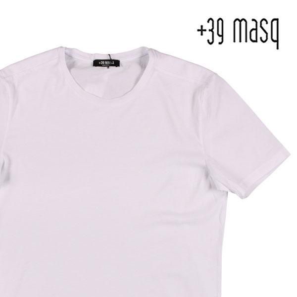 +39 masq （マスク） Uネック半袖Tシャツ T7004 ホワイト M 22770wh 【S2...