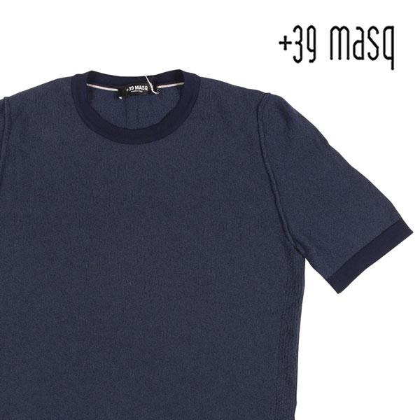 +39 masq （マスク） Uネック半袖Tシャツ 6401 ネイビー M 22791 【S2279...