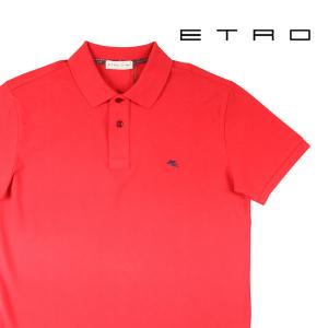 ETRO（エトロ） 半袖ポロシャツ 1Y140-600 レッド M 23063rd 【A23064】｜utsubostock