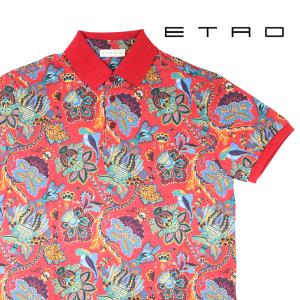 ETRO（エトロ） 半袖ポロシャツ 1Y800-4057 レッドマルチカラー S 23072rd 【A23074】｜utsubostock