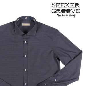 SEEKER GROOVE（シーカーグルーブ） 長袖シャツ 439/E ネイビー M 23386 【A23387】｜utsubostock