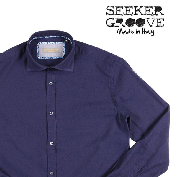 SEEKER GROOVE （シーカーグルーブ） 長袖シャツ 440/B ネイビー S 23401n...