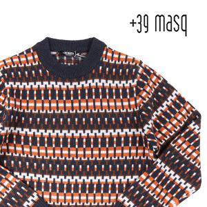 +39 masq（マスク） 丸首セーター 9460 オレンジ XL 23686or 【W23695】｜utsubostock