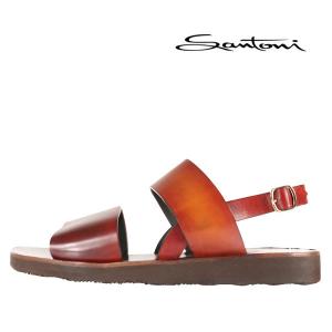 Santoni（サントーニ） サンダル MUKA14971HV1MSLPC50 ブラウン 9 【S24382】｜utsubostock