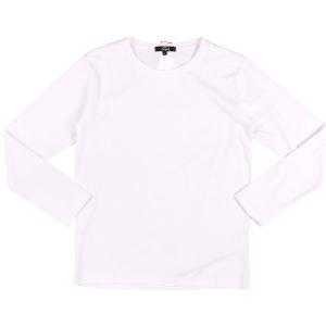 OJI（オージ） Uネック長袖Tシャツ ホワイト L 24550wh 【A24556】｜utsubostock