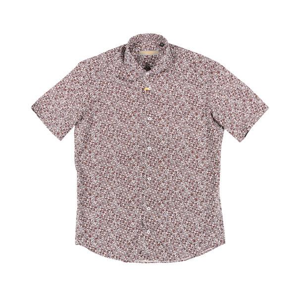 SEEKER GROOVE （シーカーグルーブ） 半袖シャツ 225 S/S ブラウンxホワイト X...