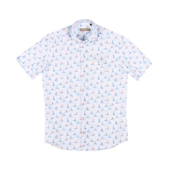 SEEKER GROOVE （シーカーグルーブ） 半袖シャツ 235 S/S ホワイトxブルー L ...