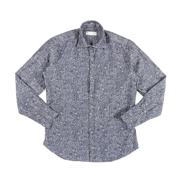 POGGIANTI 1958 （ポジャンティ 1958） 長袖シャツ PISA ネイビー 43 26...