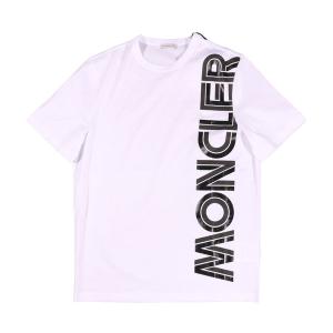 MONCLER（モンクレール） Uネック半袖Tシャツ F20918C76010 8390Y ホワイト S 【S29531】｜utsubostock