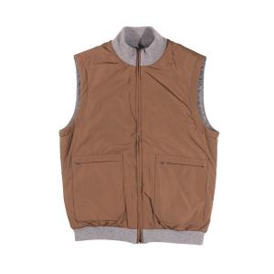 THE REAL McCOY'S◇DEERSKIN DOWN VEST/34/レザー/ブラック/MJ10145