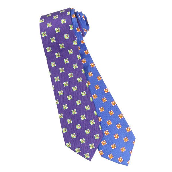 ETRO（エトロ） ネクタイ 12026/5008 ブルーxオレンジ 30496bl 【A30497...