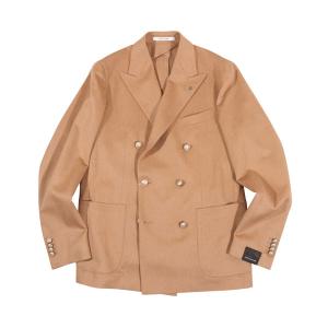 TAGLIATORE サマーコットン　テーラードジャケット　金ボタン　ストライプ TAGLIATORE サマーコットン テーラードジャケット 金ボタン