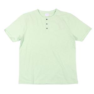 SSEINSE（センス） ヘンリーネック半袖Tシャツ TE2172SS ターコイズブルー XL 【S31672】｜utsubostock