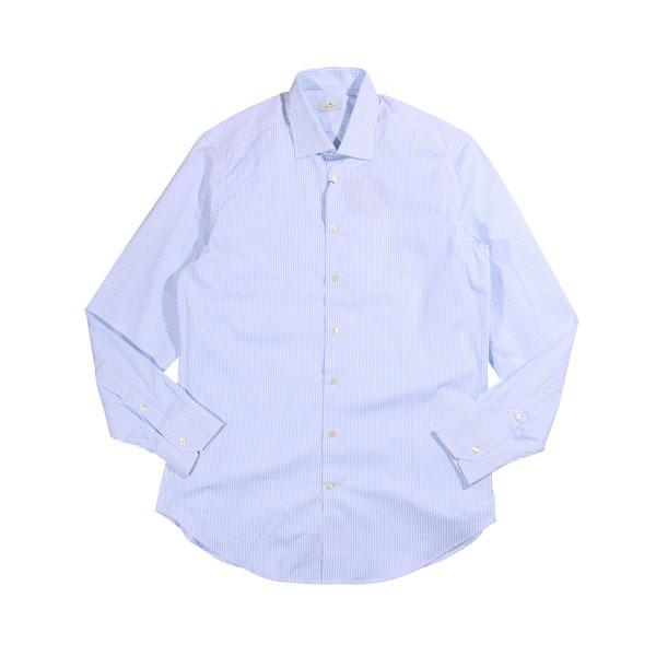 ETRO （エトロ） 長袖シャツ U22 11451 8780 ブルーxホワイト 43 【A3225...