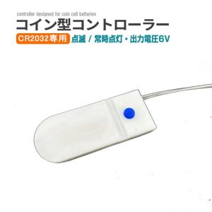 コイン電池式コントローラー 電池ボックス CR2032 専用 6V出力 点灯3パターン 電池ケース バッテリー ケース 電池 ホルダー アダプター