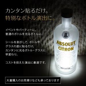 LED 光る ボトル コースター ステッカー ...の詳細画像1