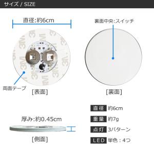LED 光る ボトル コースター ステッカー ...の詳細画像3