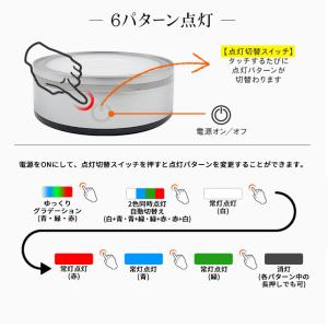 光る LED 丸型 球型 円型 台座 カーブ ...の詳細画像4