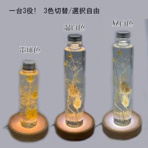 光る 木製台座 LED台座 丸型(60mm) ...の詳細画像1