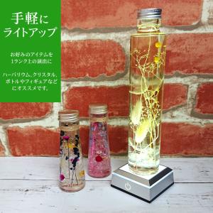 光る LED台座 四角型 6.8cm 4灯 電...の詳細画像1