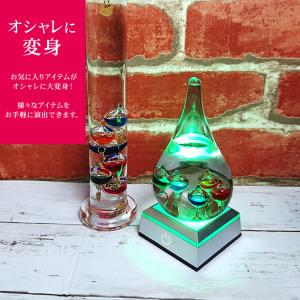 光る LED台座 四角型 6.8cm 4灯 電...の詳細画像2