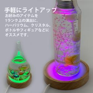 光る 台座 木製 丸型(M80mm) 3色 L...の詳細画像5