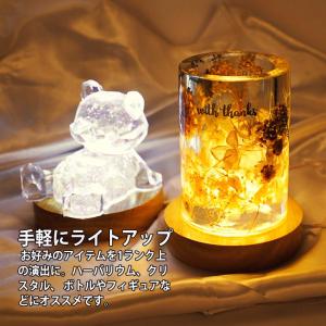 光る 木製 台座 丸/薄型(S65mm) LE...の詳細画像2