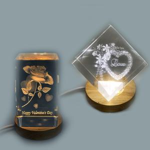 光る 木製 台座 丸/薄型(S65mm) LE...の詳細画像4