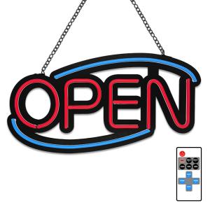看板 LED ネオン サインボード 店舗用 オープン OPEN 310mm×510mm