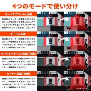 防犯アラーム ソーラー 人感センサー リモコン...の詳細画像3