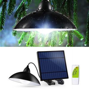 ソーラーライト ガーデンライト 屋外用 明るい 電球 吊り下げ  リモコン付属 防水 ランプシェード ランタン 充電式 おしゃれ LED 照明