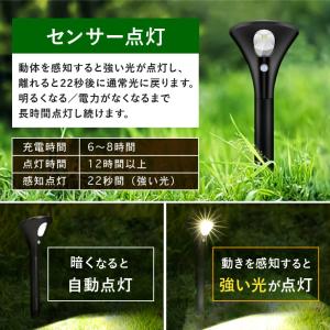 ソーラーライト 屋外 防水 人感センサー ガー...の詳細画像4