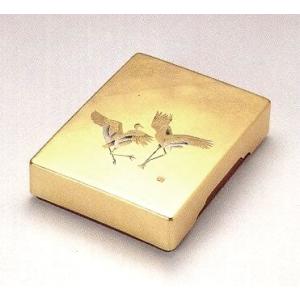 金箔工芸作品 金沢金箔工芸品] 金箔小文庫〜錦花鳥（伝統工芸品）□ : 清水焼